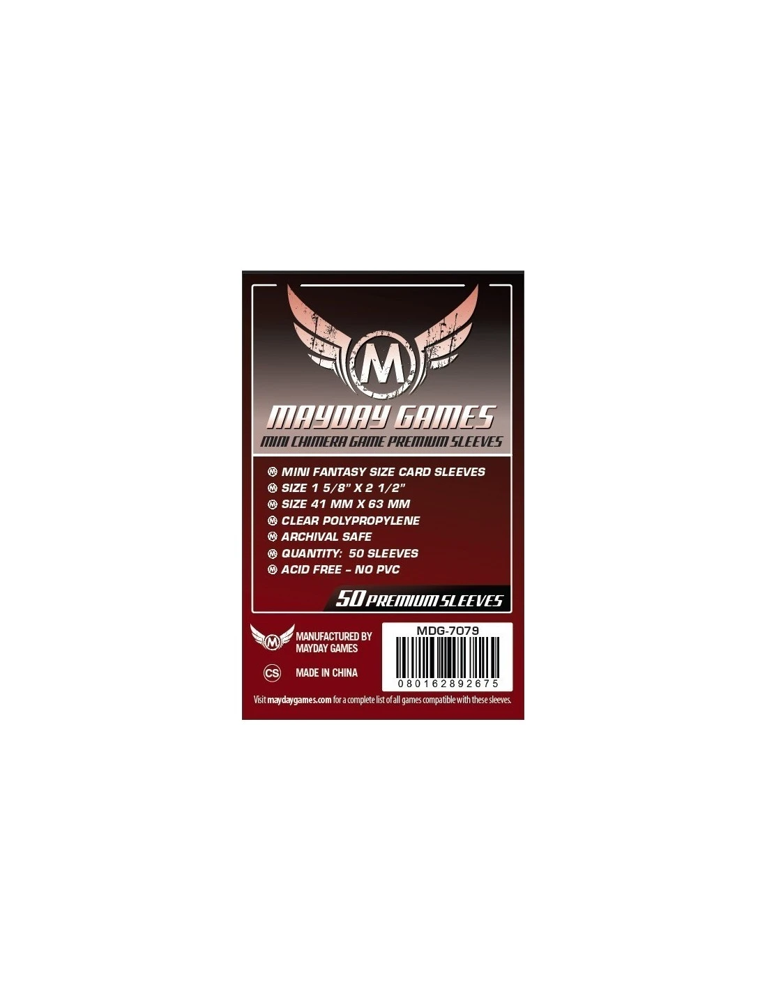 Mayday: 43mm X 65mm: Mini Chimera Game Size Premium (50 Stuks) 3 Mayday: 43mm X 65mm: Mini Chimera Game Size Premium (50 Stuks)