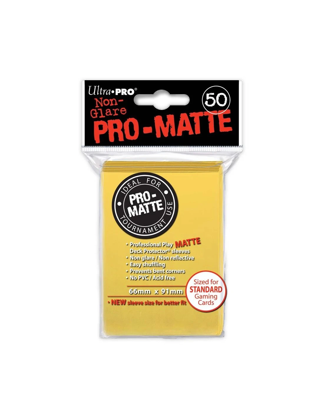 Ultra Pro 66mm X 91mm Pro-Matte Yellow 3 Ultra Pro 66mm X 91mm Pro-Matte Yellow