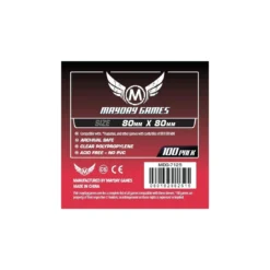 Mayday: 80mm X 80mm: Medium Square Game Sleeves (100 Stuks)