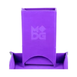 Fold Up Velvet Dice Tower Purple