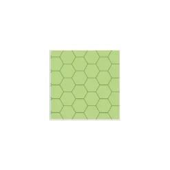 Gaming Paper: Green 1" Hexagon Roll