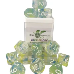 Polyhydral Diceset - 15 Dice: Diffusion Thunderbird