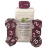 Polyhydral Diceset - 7 Dice: Translucent Dark Purple With White Numbers -Exporteren Spel Craft Winkel polyhydral diceset 7 dice translucent dark purple with white numbers