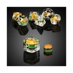 Resin Dice Set (7) Hamburger