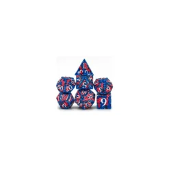 RPG Metal Dice Set Coral Reef Dragon Scale (7)