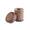 Skully Beige Leather Dice Cup -Exporteren Spel Craft Winkel skully beige leather dice cup