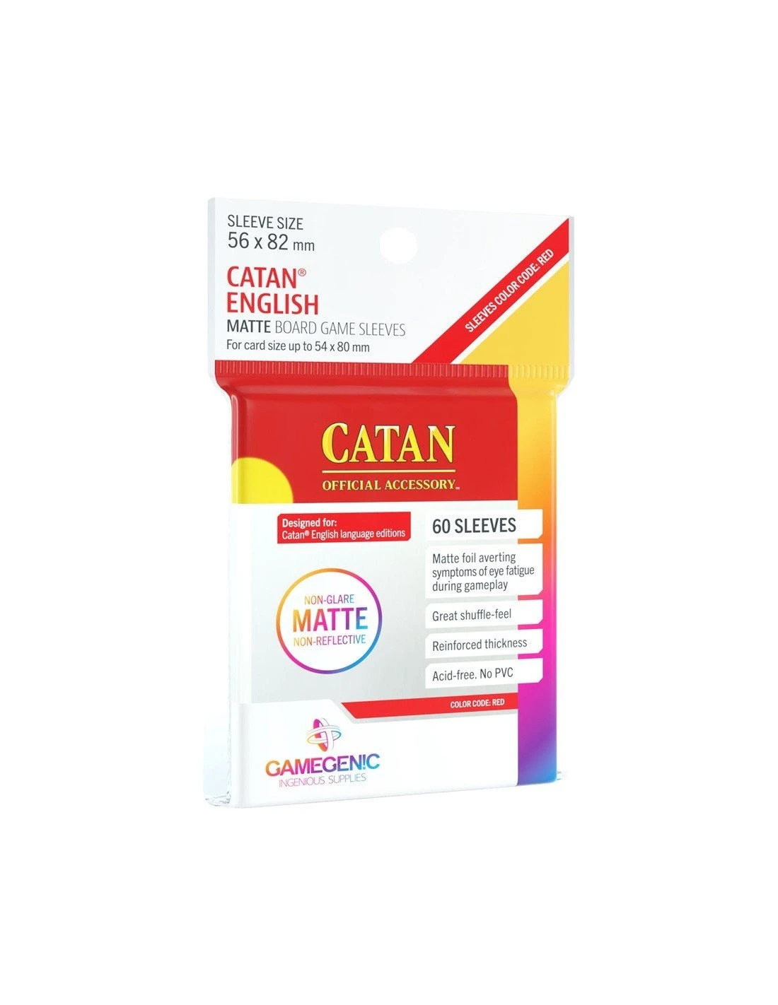 Gamegenic SLEEVES Matte Catan Sleeves 56x82 Mm 3 Gamegenic SLEEVES Matte Catan Sleeves 56x82 Mm