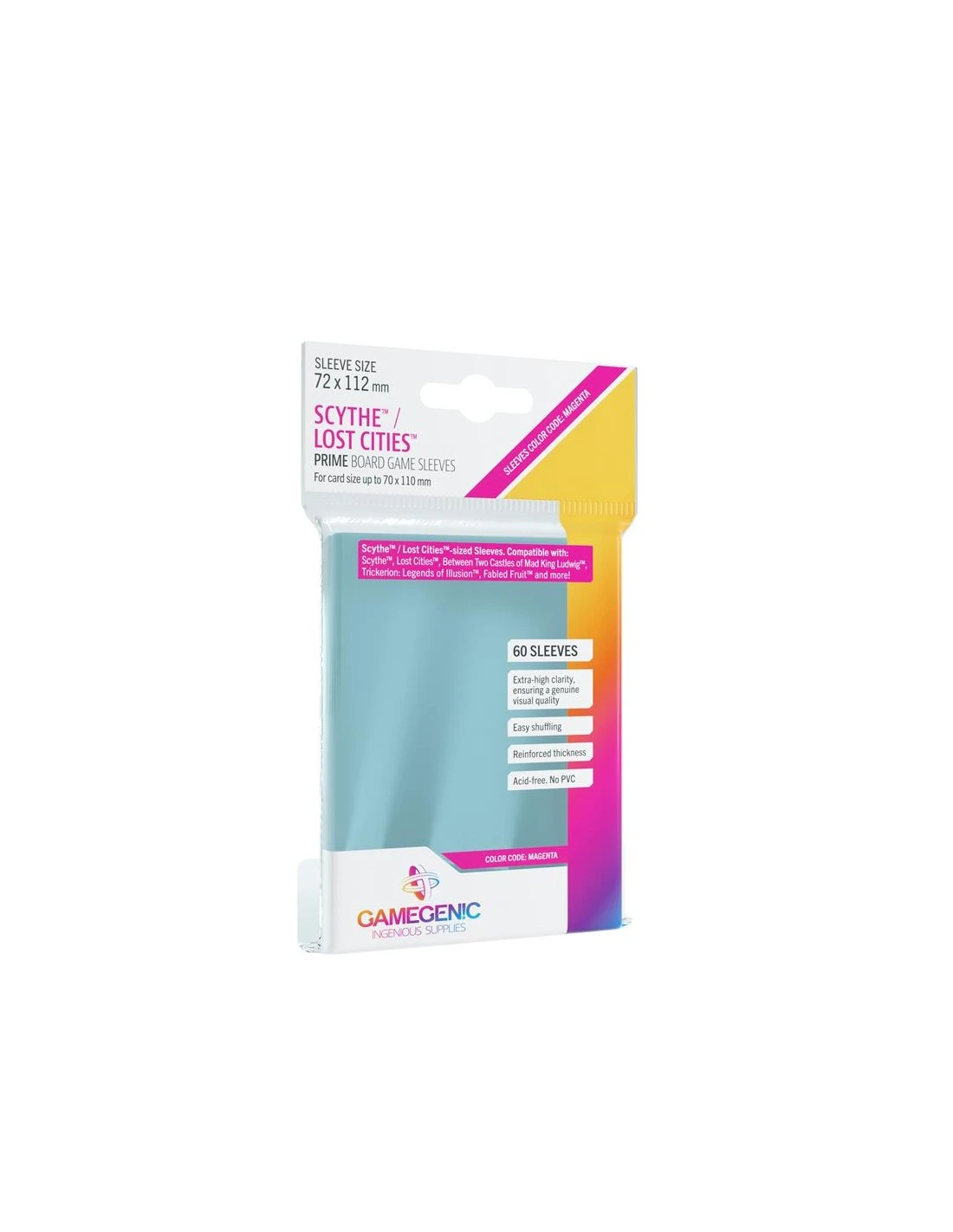 Gamegenic SLEEVES Prime Board Game - Magenta 3 Gamegenic SLEEVES Prime Board Game - Magenta