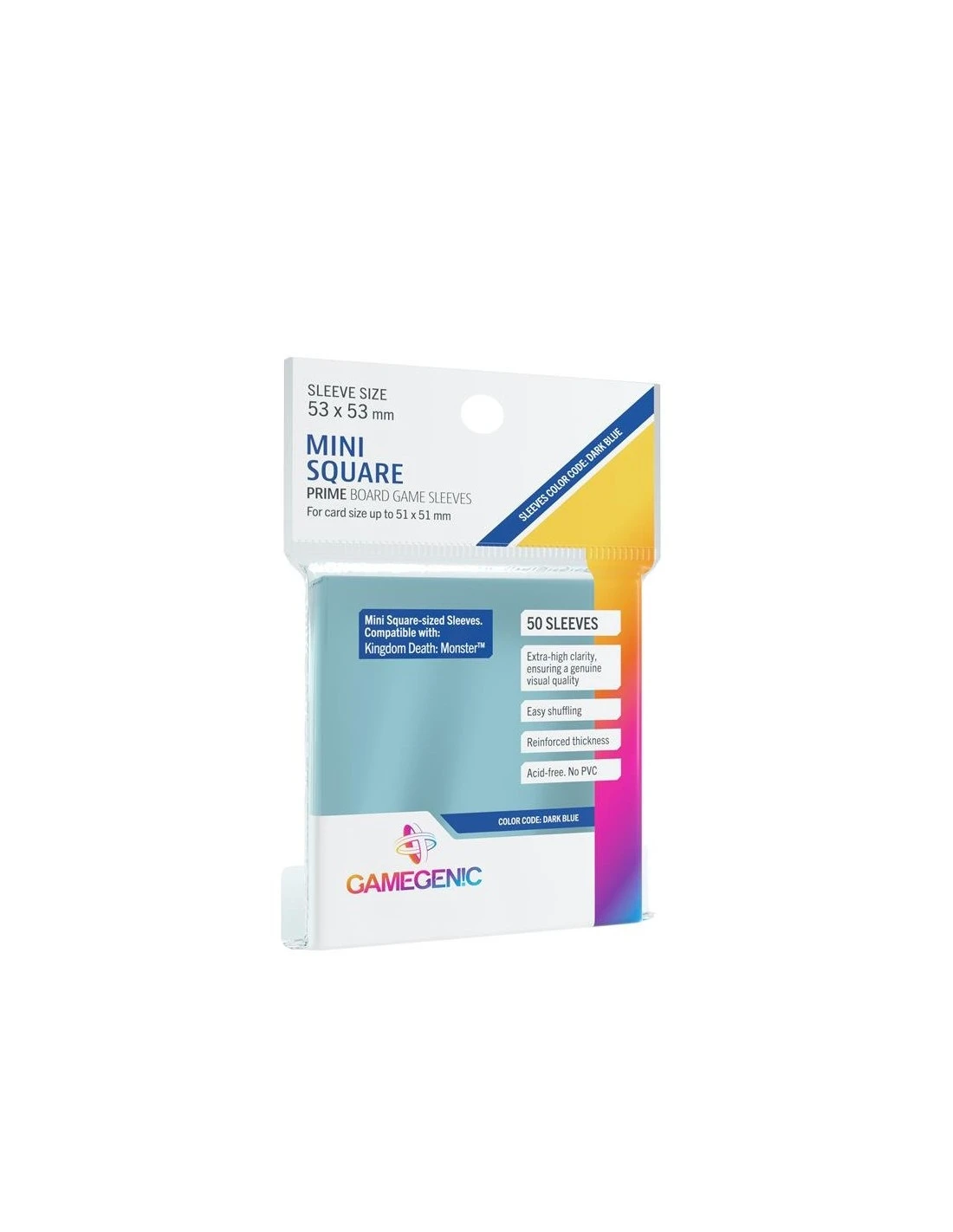 Gamegenic SLEEVES PRIME Mini Square Sleeves 53x53 Mm 3 Gamegenic SLEEVES PRIME Mini Square Sleeves 53x53 Mm