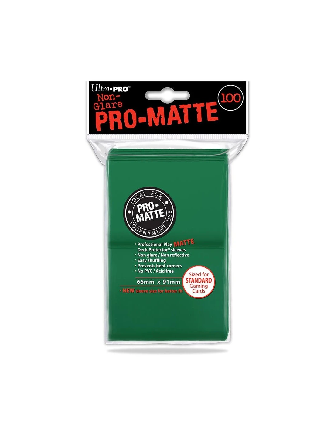 Ultra Pro SLEEVES Pro-Matte Green 66mm X 91mm (100) 3 Ultra Pro SLEEVES Pro-Matte Green 66mm X 91mm (100)