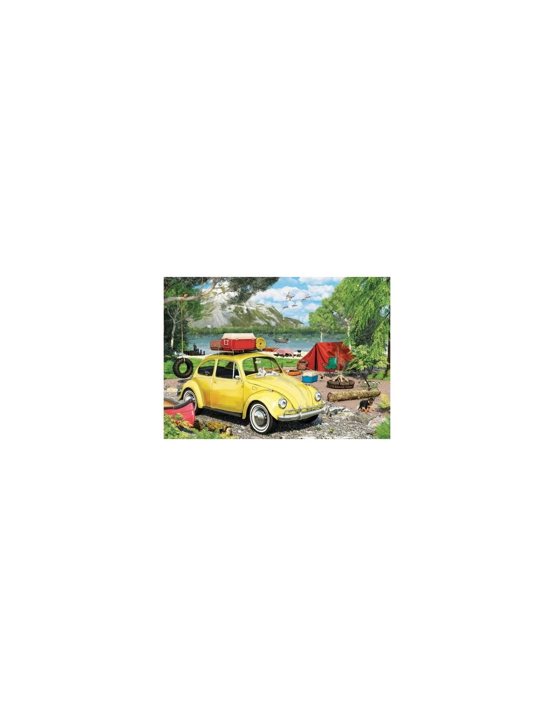 Eurographics VW Beetle - Camping Tin (550 Stukjes) 4 Eurographics VW Beetle - Camping Tin (550 Stukjes) - Afbeelding 2